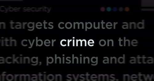 Kinetic Typography Animation of Crime and Justice Keywords