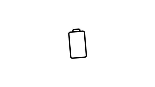 Animiertes Symbol für Batteriefehler