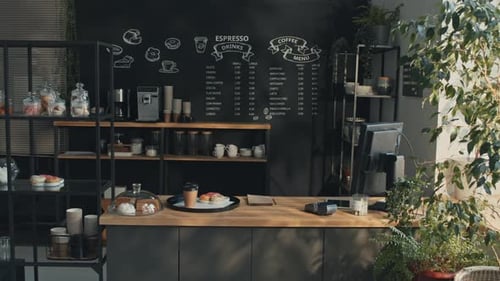 Part Of Small Cafe Interior