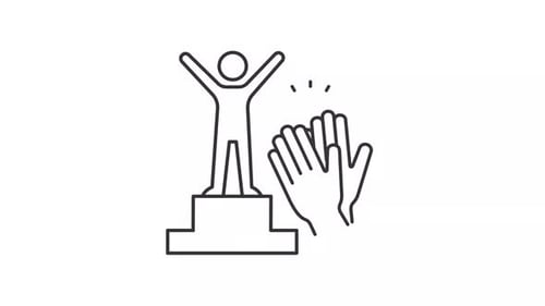 Animated Recognition Linear Icon