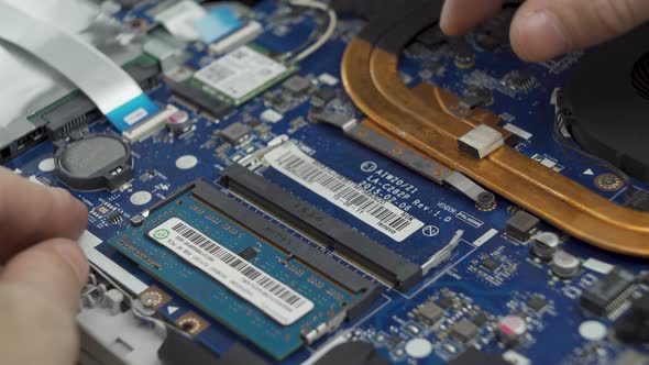Ram Memory Sticks Replacement Damaged Laptop Repair Disassembly Process ...