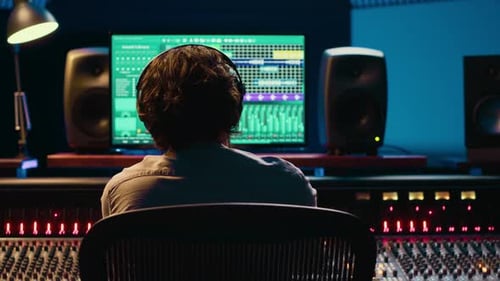 Sound Producer Creates Tunes and Handling Technical Equipment