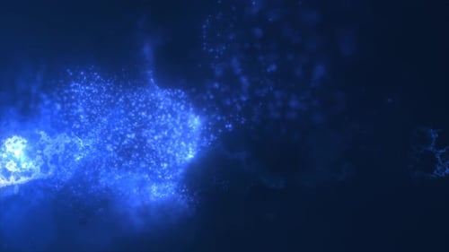 Energetic Blue Particle Stream Reveal