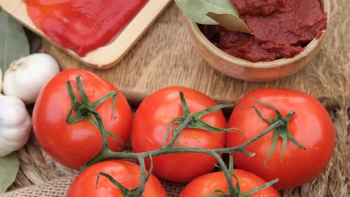 Tomatoes Paste Rotating