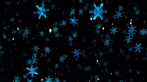 Neve caindo sobre fundo transparente.