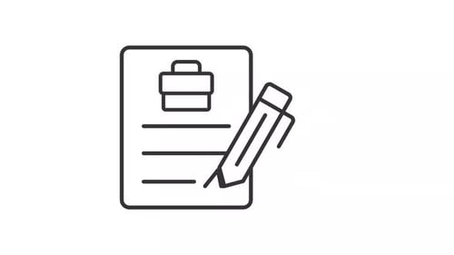 Contract signing line animation