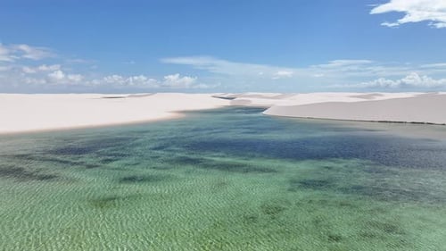 Lencois Maranhenses Skyline At Barreirinhas In Maranhao Brazil.