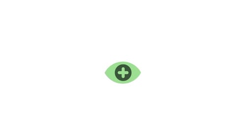 Longsightedness Hypermetropia symbol icon animation video