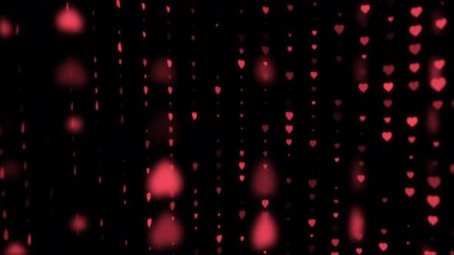 Fond de cœur rouge