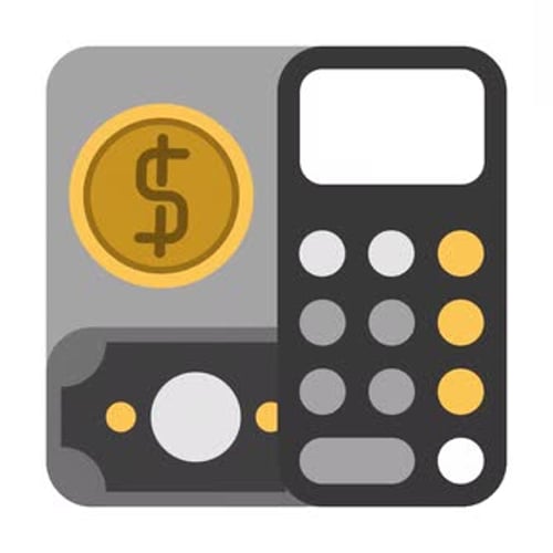 Icône d'animation de calculatrice