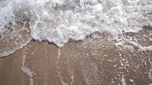 Beautiful Sea Waves on Summer Sunny Day