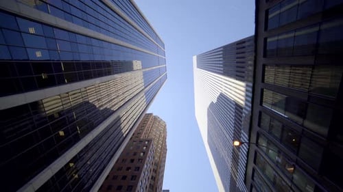 El horizonte urbano de la ciudad y los edificios de Metrópolis