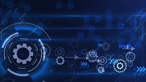 HUD Digital Lines High Speed Data Transfer Technology Background Hi Tech Data Connection Infographic