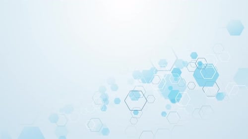 Geometric Mesh Connections Business Corporate Technology Particles Hex Digital Background Loop