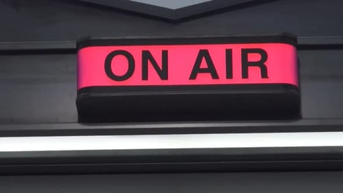 ON-Air-Zeichen für Radio- oder Fernsehsendungen