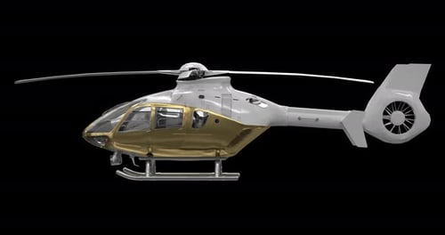 Helicopter Rotating On Alpha Loop