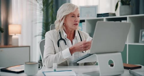Doctor Engaged in Telemedicine Video Call