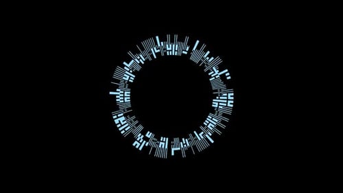 Collection d'interfaces : forme une boucle en anneau avec des éléments scintillants linéaires tournant dans le sens inverse des aiguilles d'une montre et