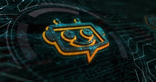 Chatbot ai online assistant support symbol digital concept