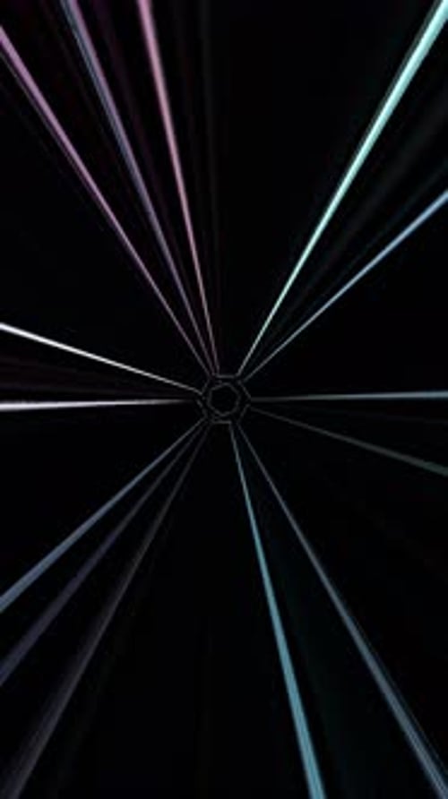 Futuristic Light Trails Warp Speed Abstract Tunnel Background