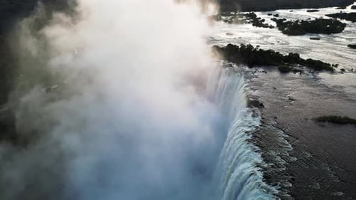 Aerial View of Victoria Falls, Zimbabwe