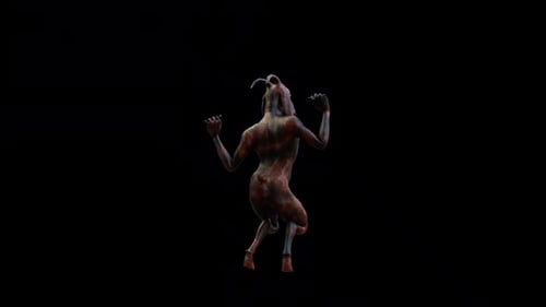 Surreal Fantasy Creature Dancing Loop