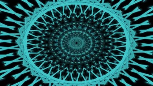 Hypnotic Kaleidoscope Dynamic VJ Loop Background v4