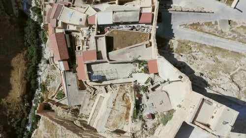 Mar Saba Greek Orthodox Monastery in Israel Judaean Desert, Aerial view
