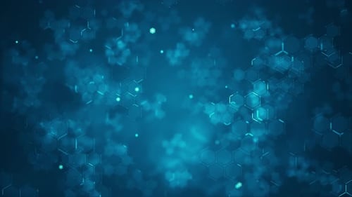 Abstrakte sechseckige Futuristische Technologie 4