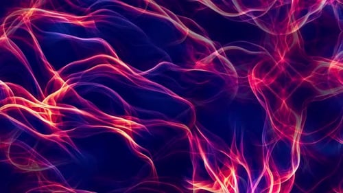 Vibrant Smooth Slow Motion Abstract Flame Background. Modern Wallpaper Backdrop.