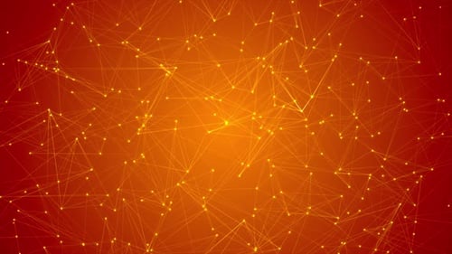 Golden Plexus Futuristic Technology Background Loop V8