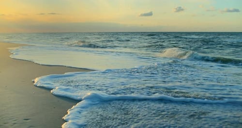 Ocean Shore at Sunrise in Florida