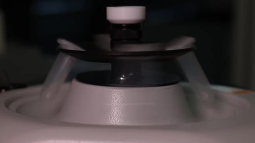 Centrifuge Spinning Lab Tubes Close Up