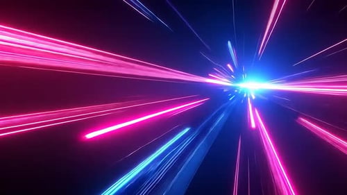 Abstract vibrant light streaks