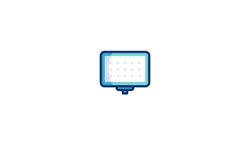 Icono animado de luz LED