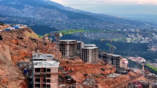 Aerial Perspective on the Construction Process
