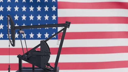 America Flag Oil