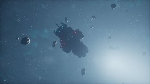 Hightech Space Station Explores a Cosmic Cloud of Interstellar Matter and Gas