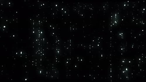 Shimmering Light Particles Falling Down Motion Background