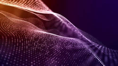 Particles Wave Flow Background V6