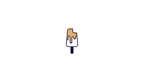 Bitten Melting Popsicle Animated Icon