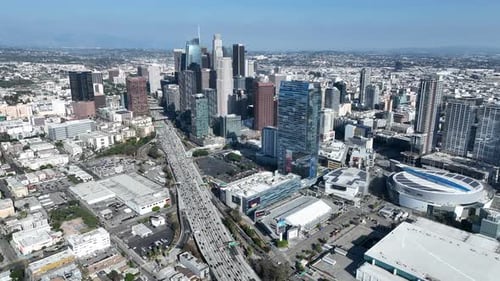 Highrise Buildings at Los Angeles in California United States.