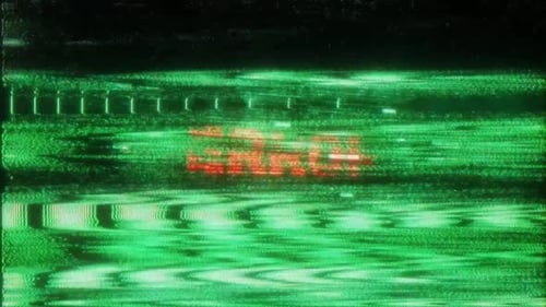 Animated Glitch Digital Code Logo Reveal