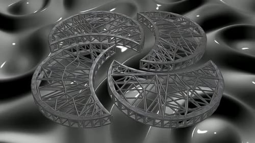 Abstract Geometric Swirl Animation