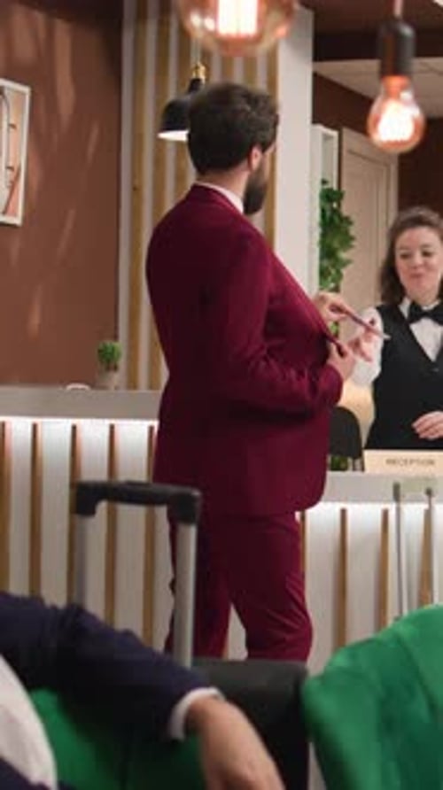 Elegant Hotel Lobby Check-in