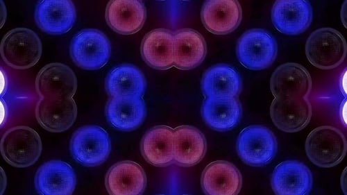 Lebendige pulsierende Lichter schaffen einen dynamischen abstrakten Hintergrund für Veranstaltungen