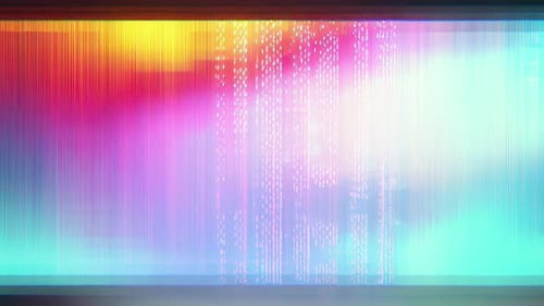 Abstract Glitch RGB Color Interference Background Animation
