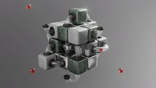 Animation d'usine satisfaisante en boucle 3D