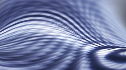 Abstract Blue Wave Lines Flowing Background Animation