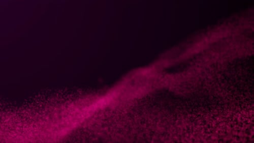 Fluid Pink Particle Wave Background Loop